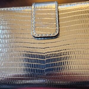 silver michael kors wallet